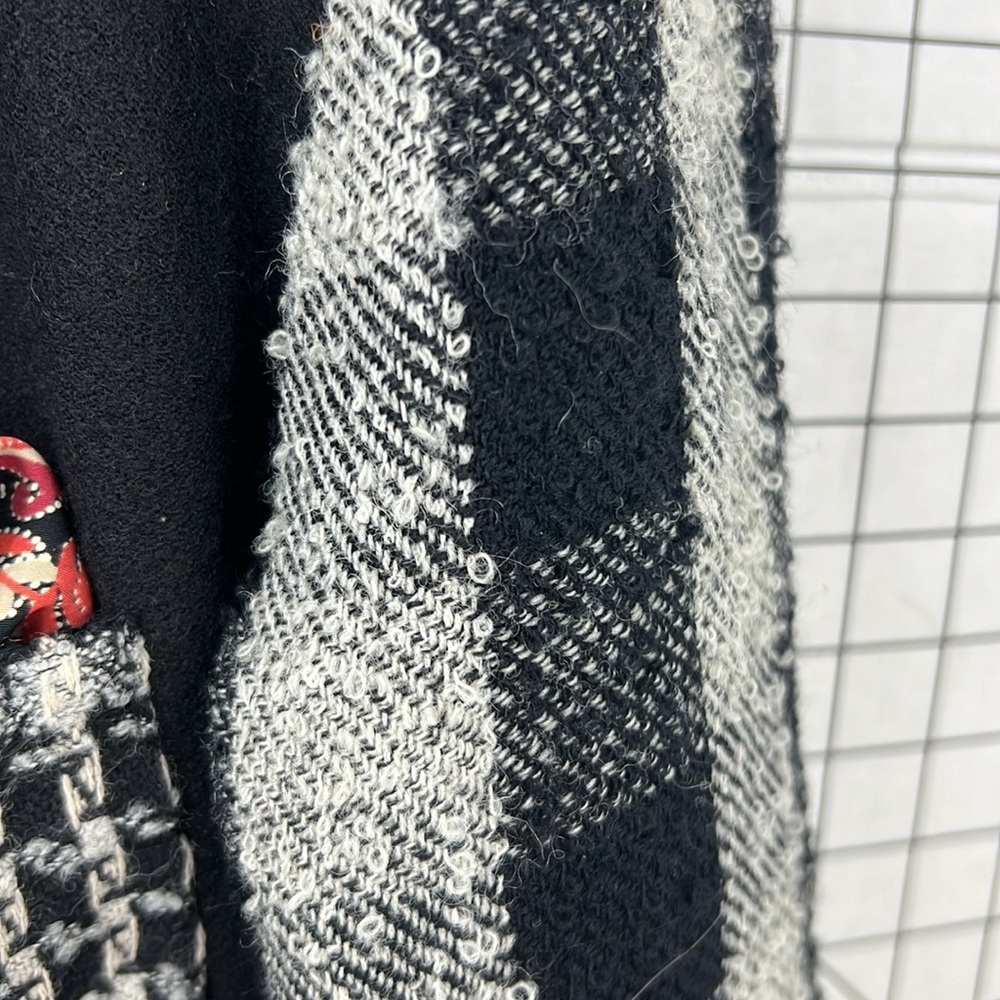 Canvas backs Lutton & horsField vintage check print art wear wool blend blazer M - Picture 14 of 14